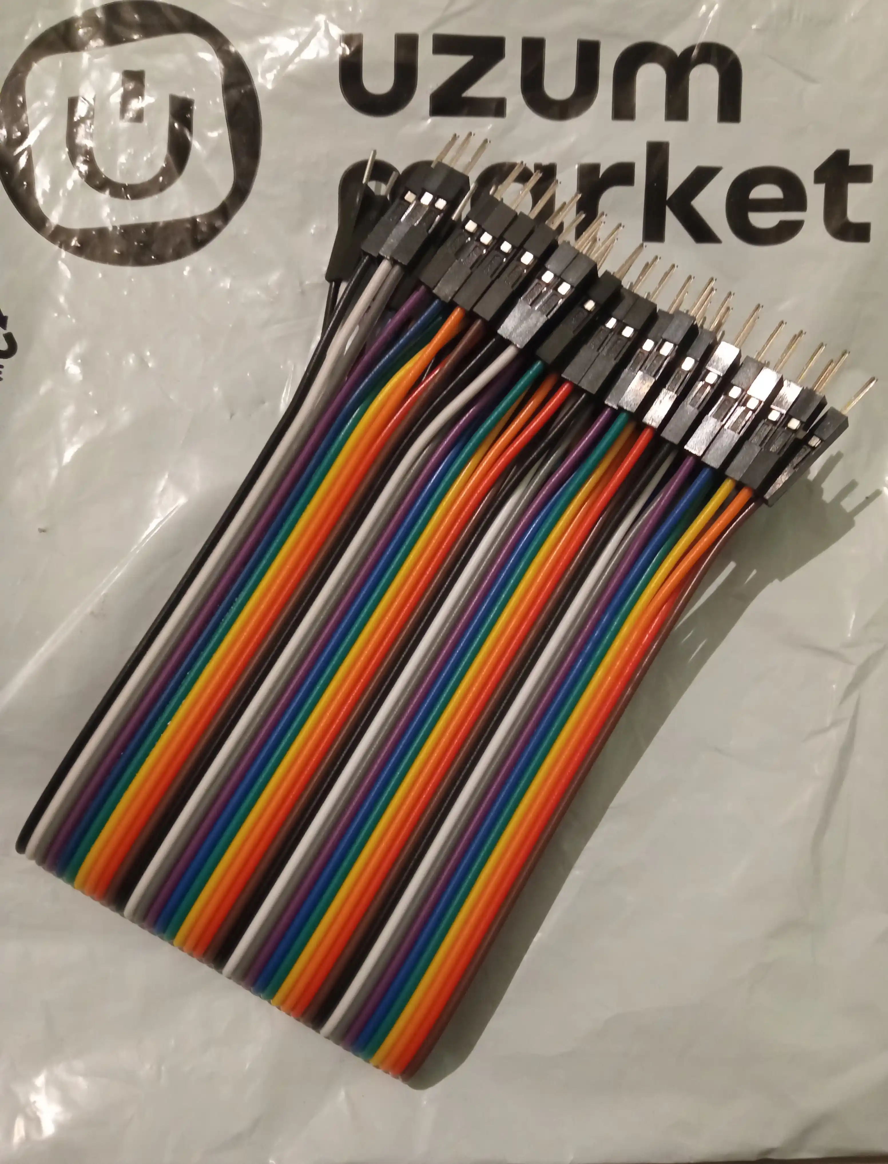 Rangli ulagich simlari 20 sm, 40 dona DuPont, Arduino