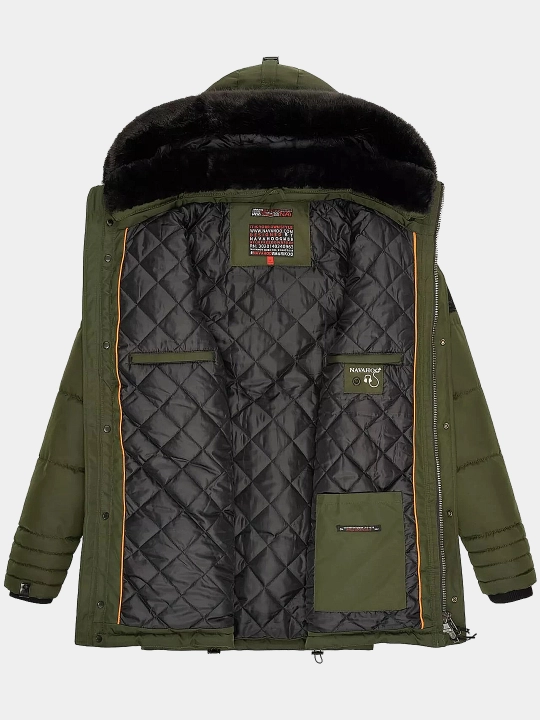 Erkaklar uchun Navahoo Luaan qishki kurtka-pal'to mo‘ynali alyaska, –20°C gacha