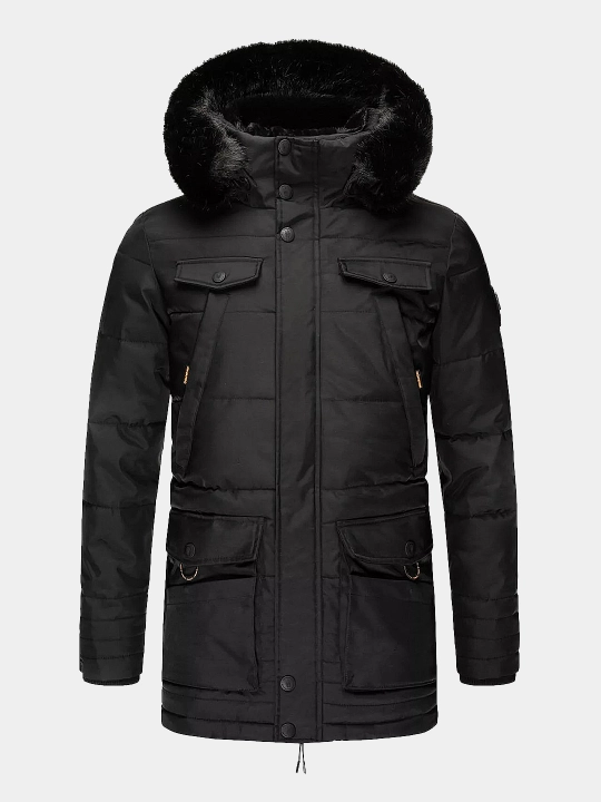 Erkaklar uchun Navahoo Luaan qishki kurtka-pal'to mo‘ynali alyaska, –20°C gacha