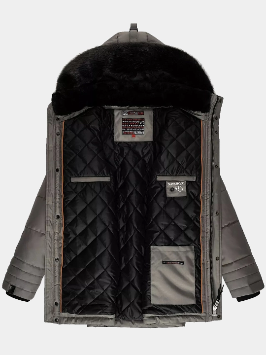Erkaklar uchun Navahoo Luaan qishki kurtka-pal'to mo‘ynali alyaska, –20°C gacha