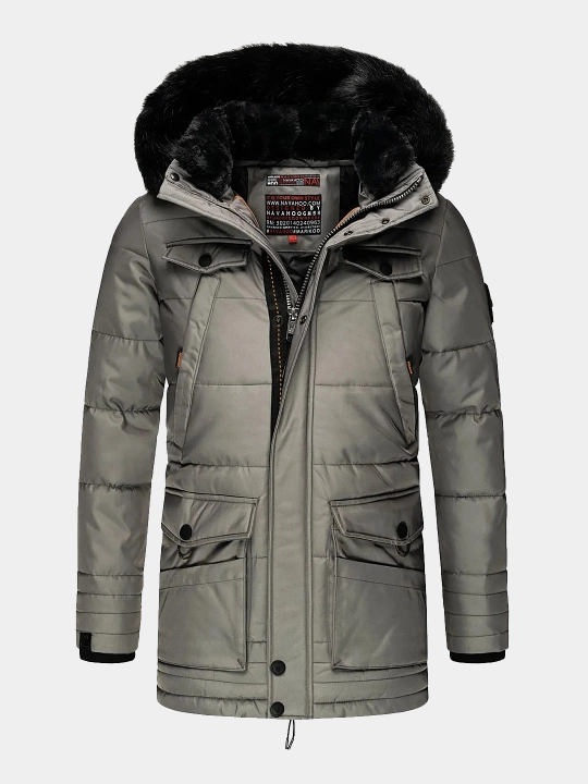 Erkaklar uchun Navahoo Luaan qishki kurtka-pal'to mo‘ynali alyaska, –20°C gacha