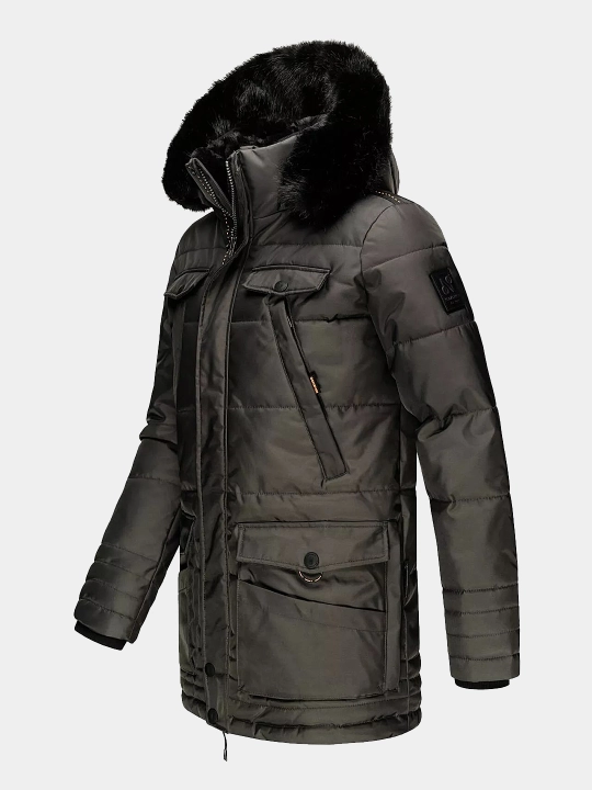 Erkaklar uchun Navahoo Luaan qishki kurtka-pal'to mo‘ynali alyaska, –20°C gacha