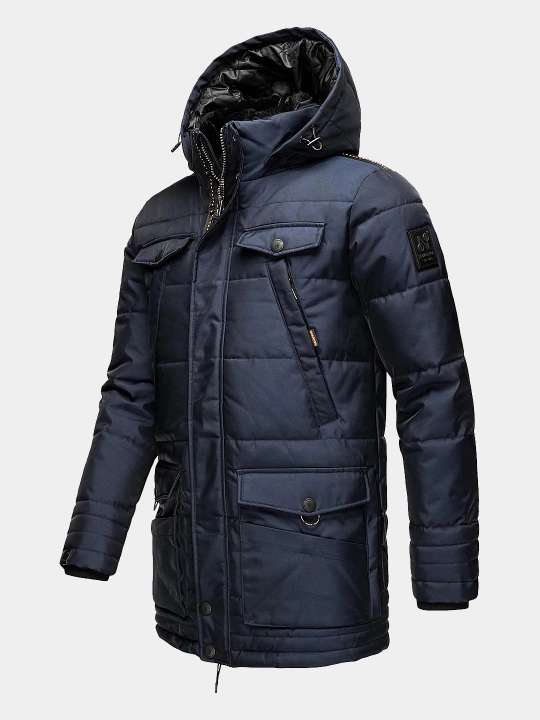 Erkaklar uchun Navahoo Luaan qishki kurtka-pal'to mo‘ynali alyaska, –20°C gacha