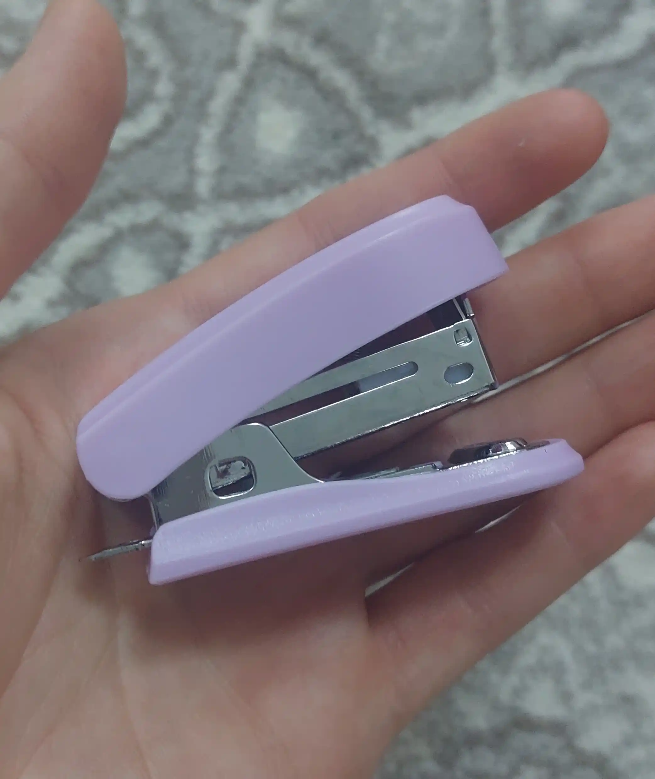 Mini stepler 24/6, 26/6 ErichKrause Clippy Mini Pastel Bloom 15 varaqgacha, assorti 61742