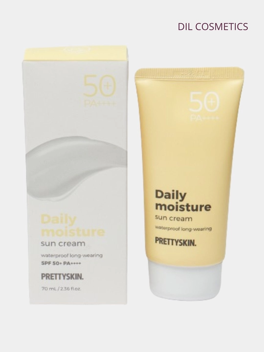 Pretty Skin yuz uchun namlovchi, quyoshdan himoyalovchi krem SPF50+ PA++++ turli teri turlari uchun, 70 ml - 