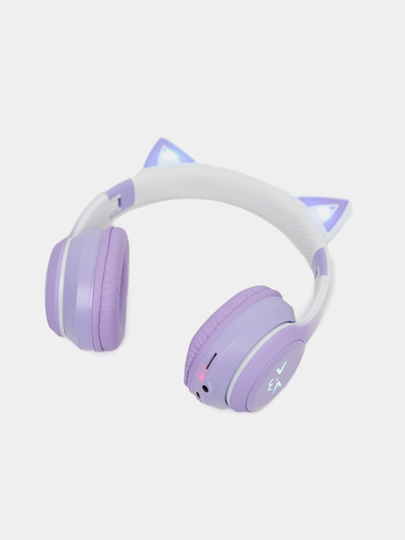 Simsiz quloqchinlar "Cat Ear" Bluetooth 5.1, qizlar va bolalar uchun mikrofonli quloqchin