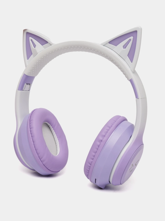 Simsiz quloqchinlar "Cat Ear" Bluetooth 5.1, qizlar va bolalar uchun mikrofonli quloqchin