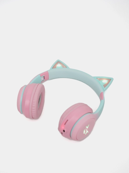 Simsiz quloqchinlar "Cat Ear" Bluetooth 5.1, qizlar va bolalar uchun mikrofonli quloqchin