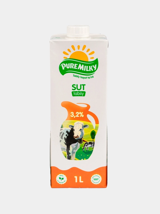 Ultra pasterizatsiyalangan sut 3,2% 1000gr Tetrapak - 