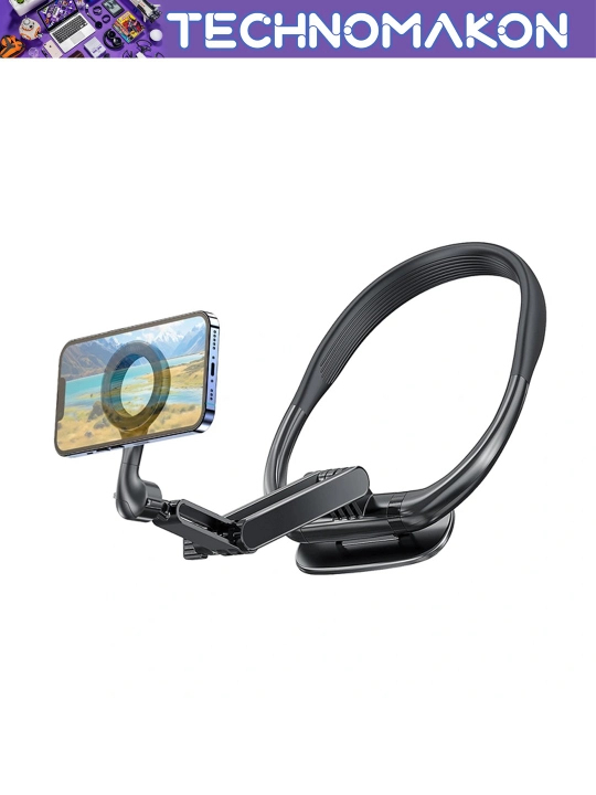 Магнитный держатель на шею для смартфона Wiwu Wi-CH320 Neck Hanging, черный - 