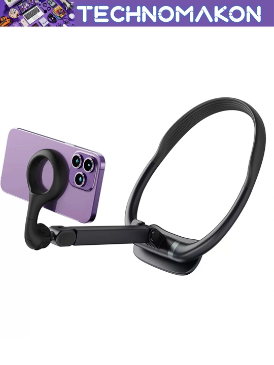 Магнитный держатель на шею для смартфона Wiwu Wi-CH320 Neck Hanging, черный