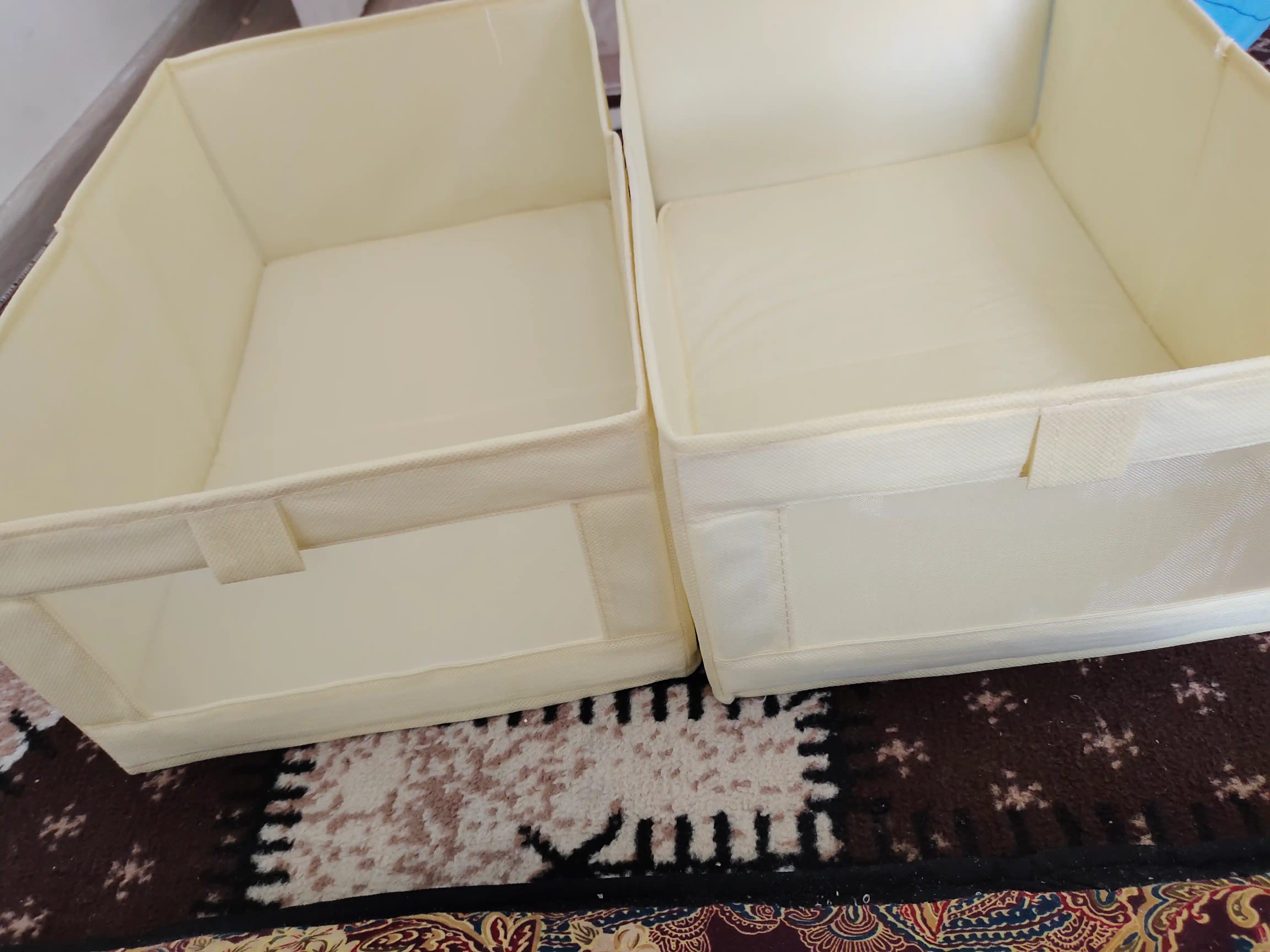 Корзина органайзер для хранения вещей, короб с окошком, складной 40x27x17 см, 1 шт