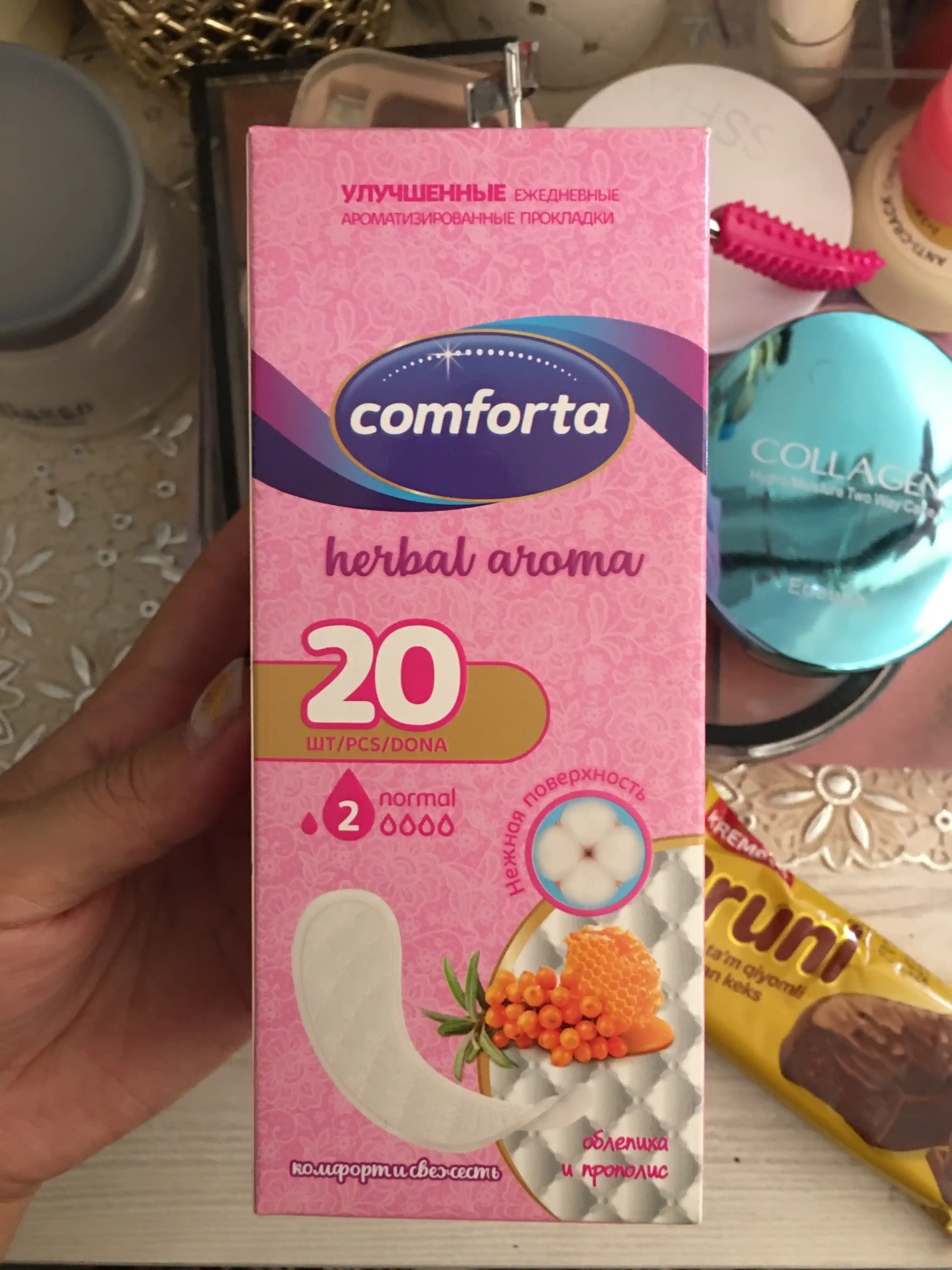 Kundalik prokladkalar Comforta chakanda, 20 dona