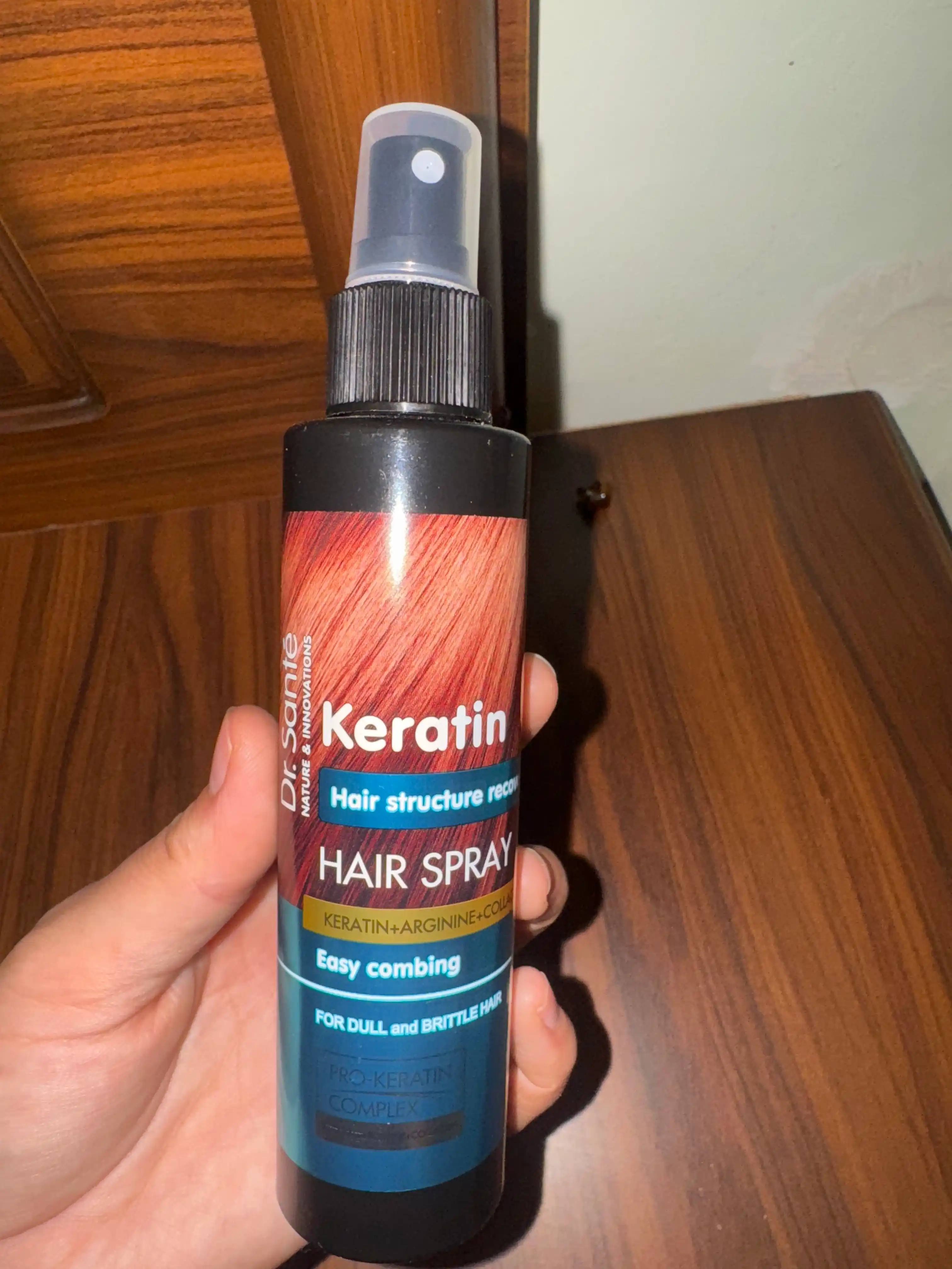 Sochlarni tiklovchi Keratin Hair spreyi, Dr.Sante, 150 ml