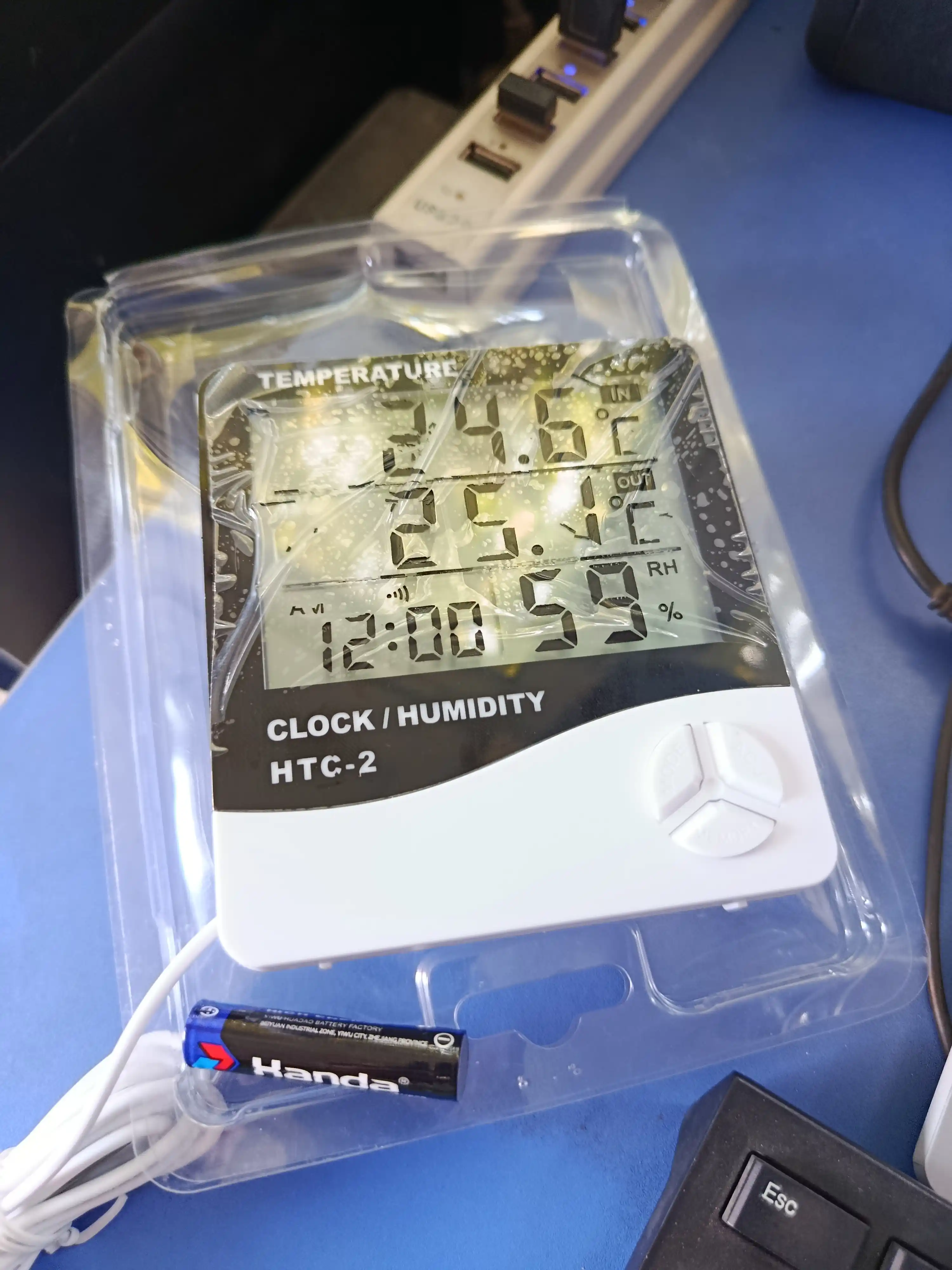 Термогигрометр HTC-2, термометр, гигрометр, часы