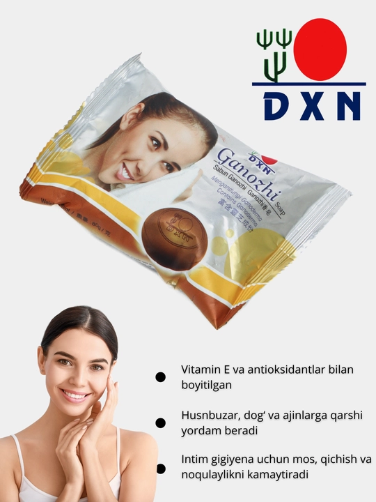 Ganozhi sovuni – tozalash, oziqlantirish va terini himoya qilish, 80 gr - 