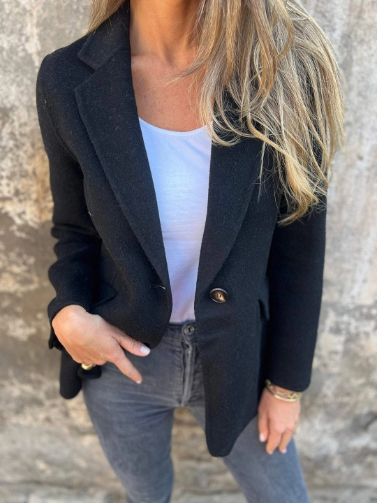 Ayollar oversize pidjak, klassik jaket, 46-58 o‘lcham - EllyFashion