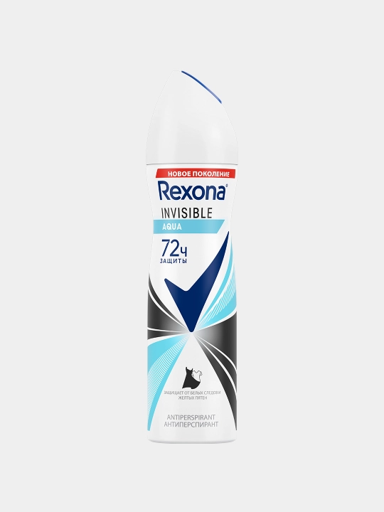 Ayollar uchun dezodorant sprey Rexona Invisible Aqua, 150 ml - 