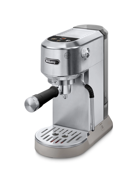 De’Longhi EC890.M Dedica Duo rog‘li kofe mashinasi, sensor panel, bug‘ naychasi