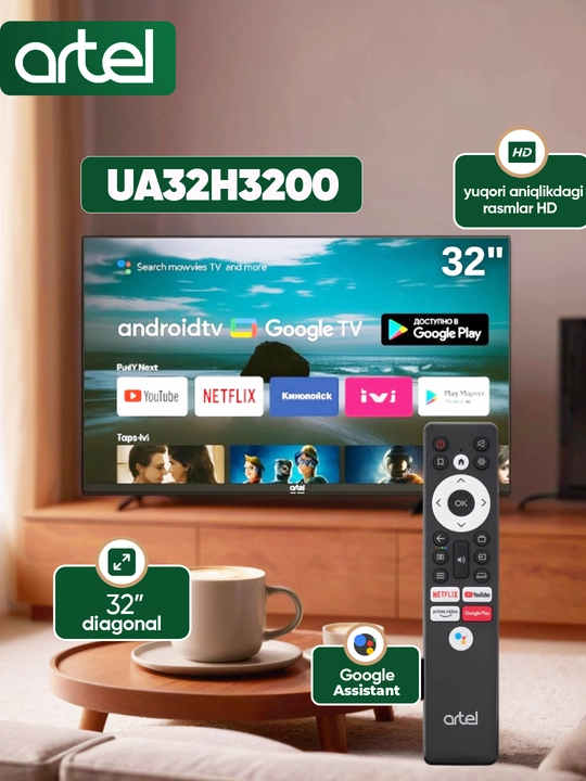 Телевизор Artel SMART A32PHCH010 Google tv HD - 