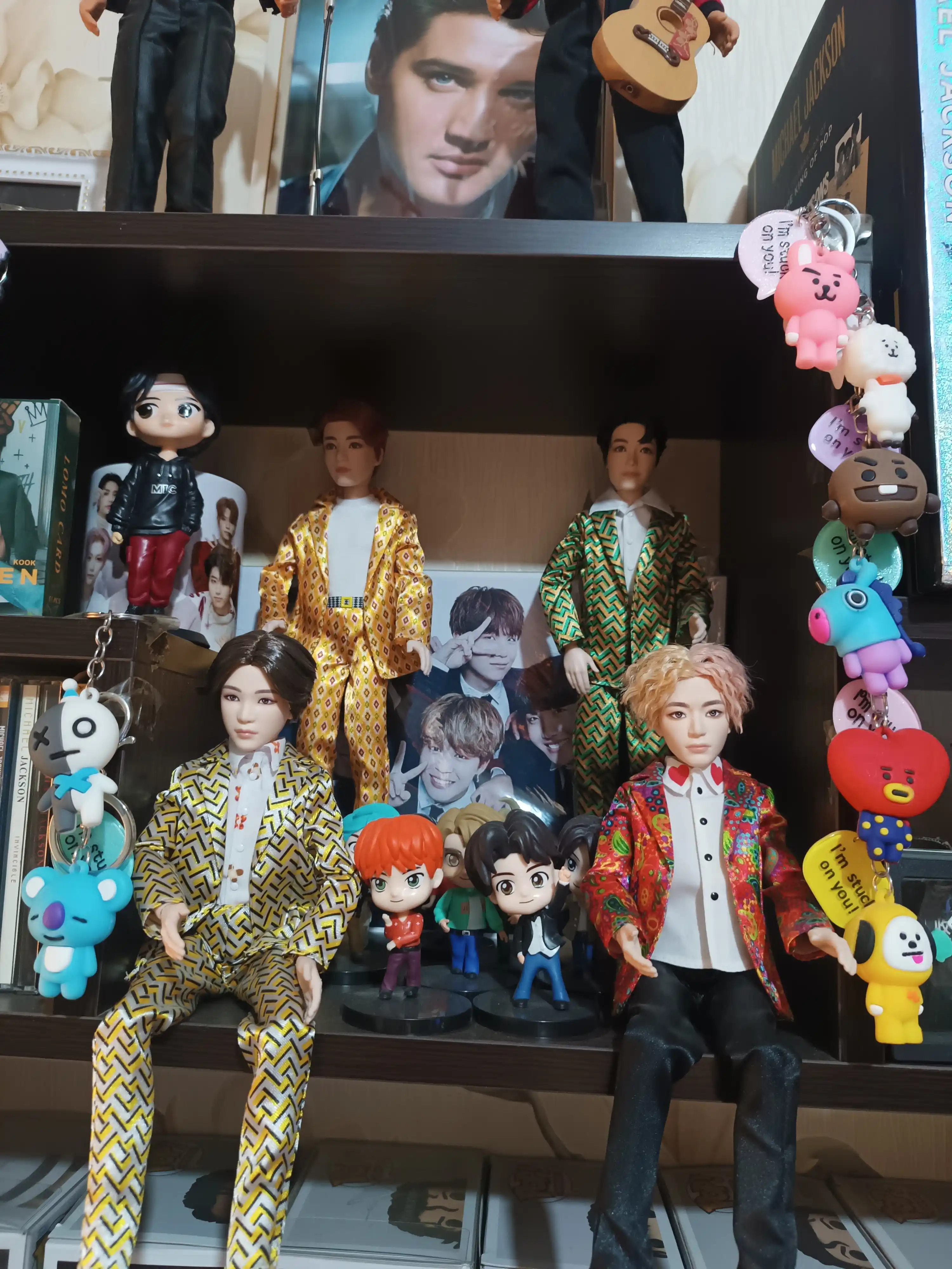Брелки BTS из серии BT21, RJ, CHIMMY, SHOOKY, MANG, COOKY, KOYA, TATA