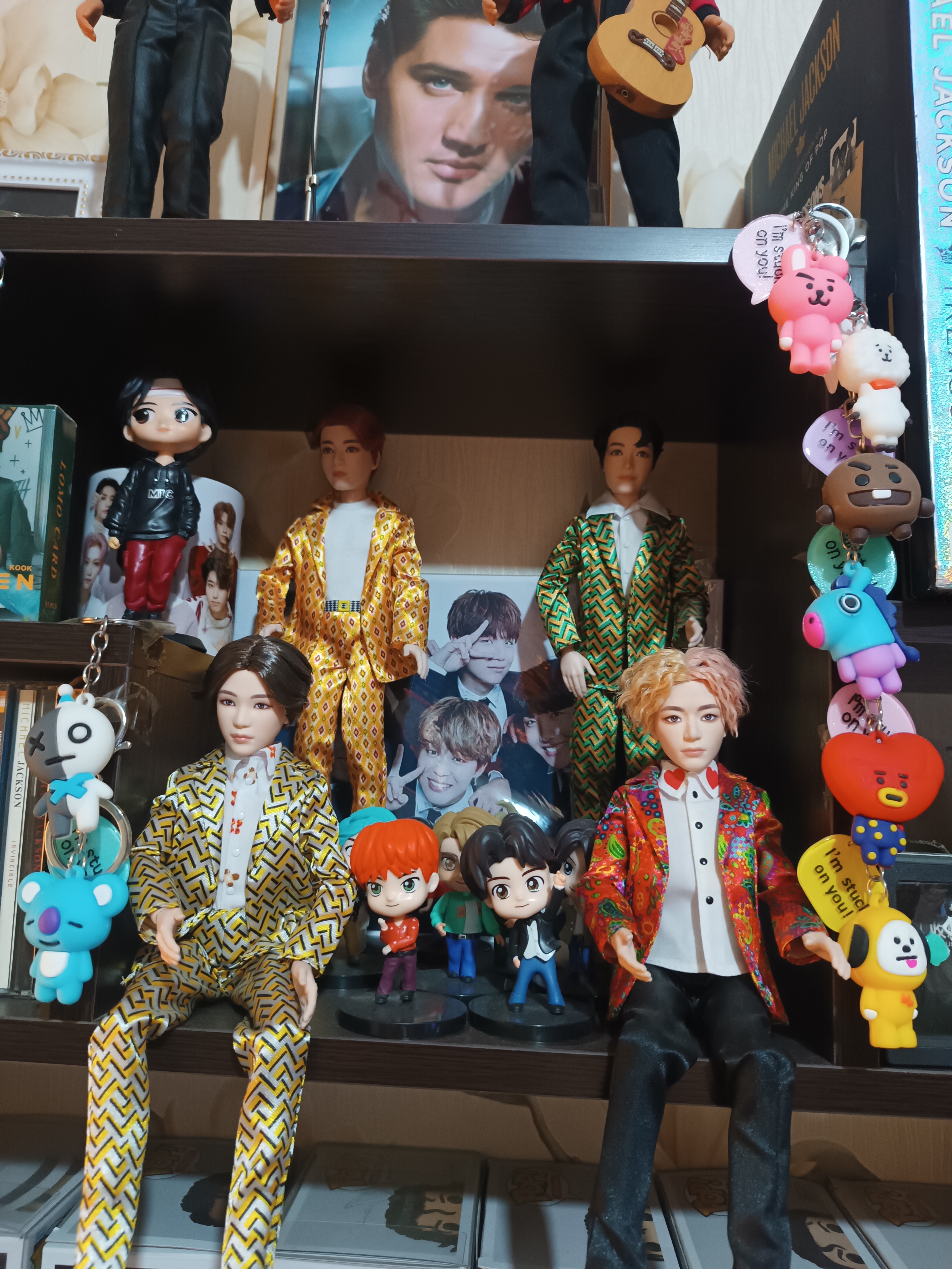 Брелки BTS из серии BT21, RJ, CHIMMY, SHOOKY, MANG, COOKY, KOYA, TATA