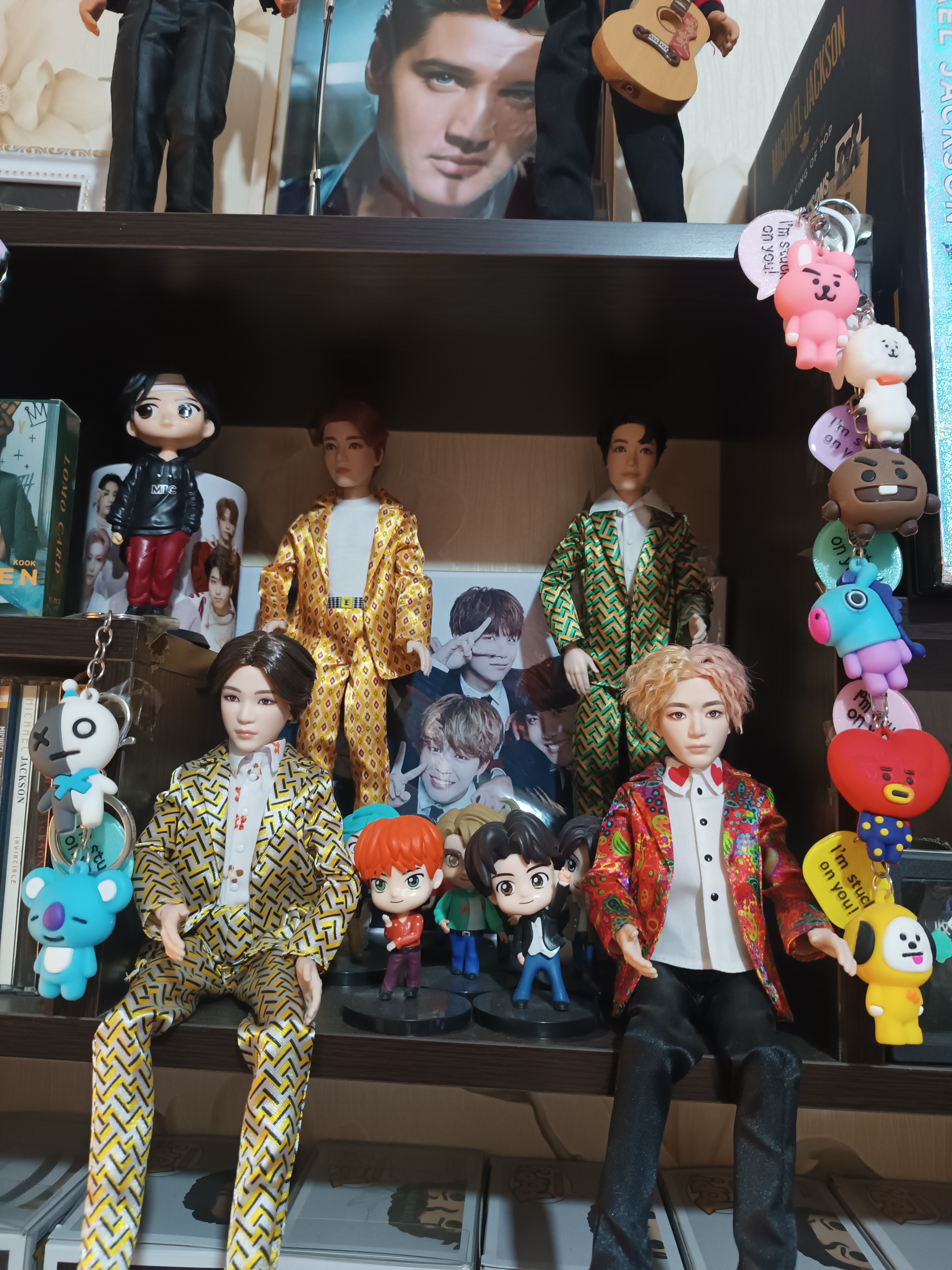 Брелки BTS из серии BT21, RJ, CHIMMY, SHOOKY, MANG, COOKY, KOYA, TATA