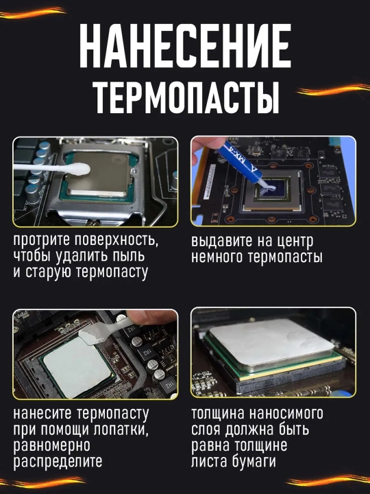 Termal pasta protsessoringizni samarali sovutish (mx-4, mx-6, hy410, hy510, hy610)
