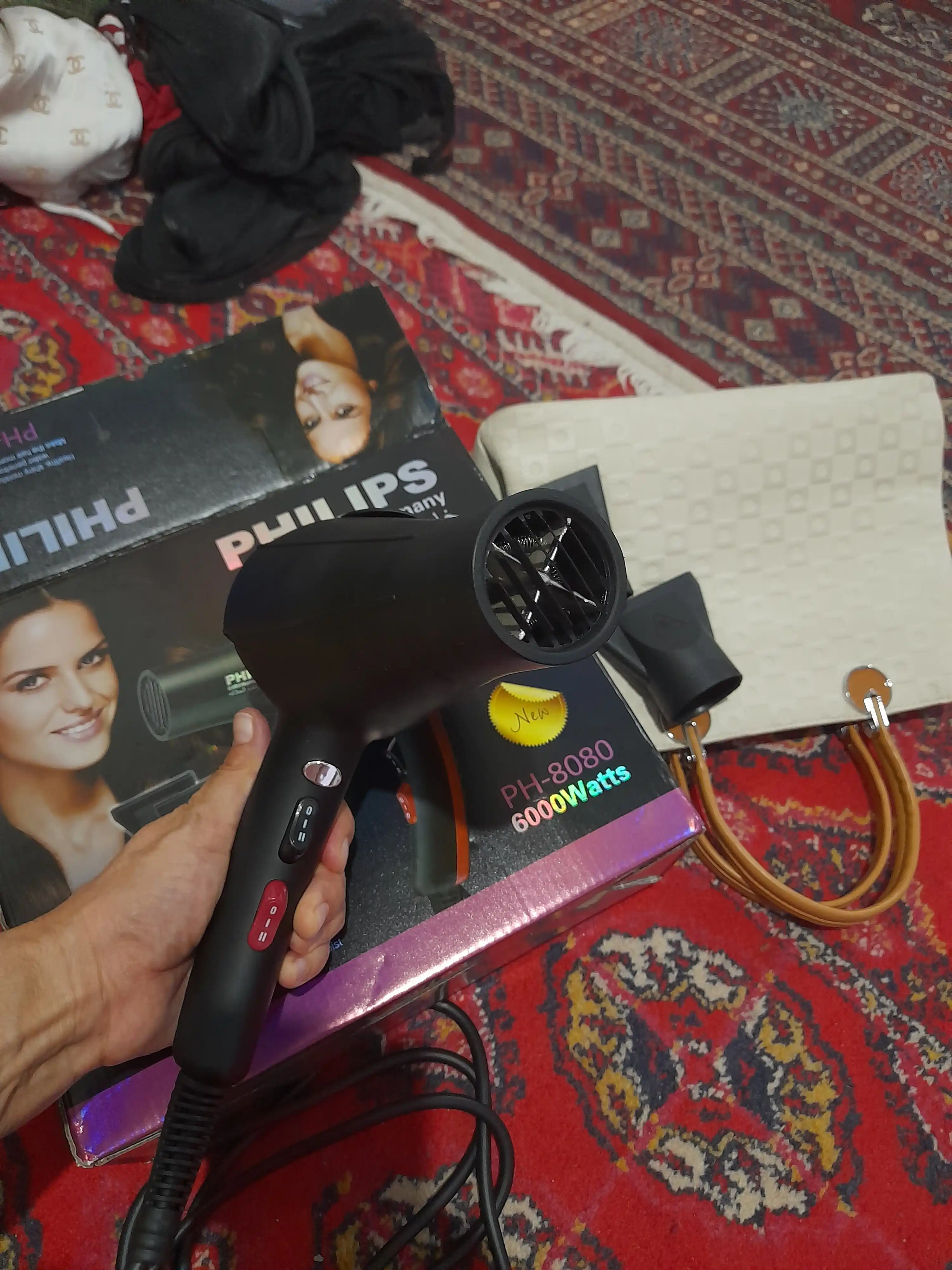Philips Soch uchun fen professional PH-8080, quritish va yotqizish uchun, ionli bilan