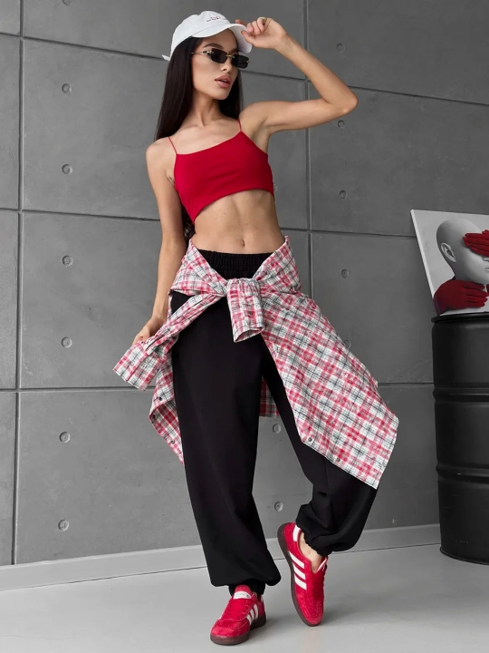 Katta o'lchamli joggers, ayollar shimlari, sport shimlari