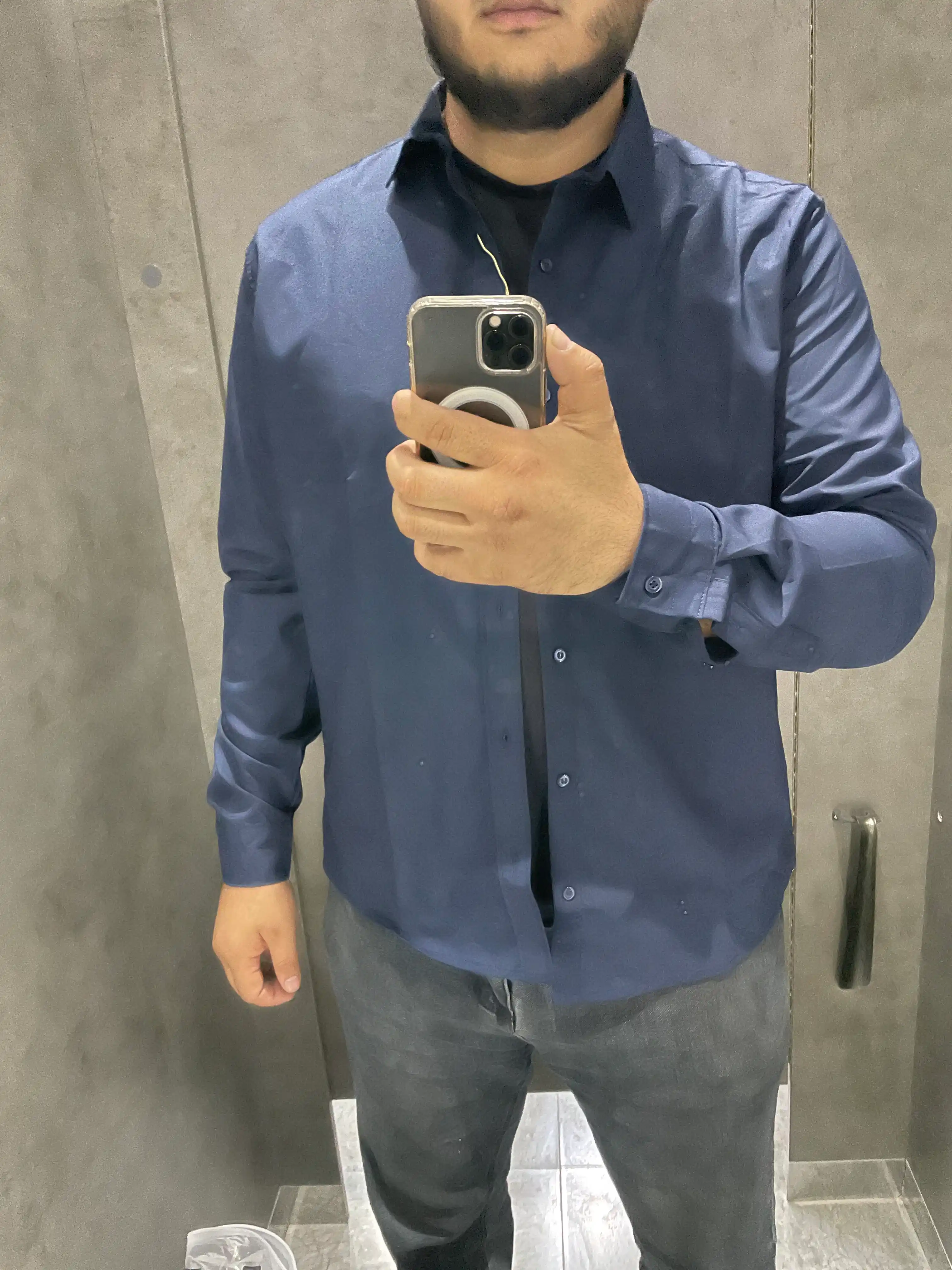 Мужская рубашка с длинным рукавом, хлопок, весна-лето-осень, мужская одежда