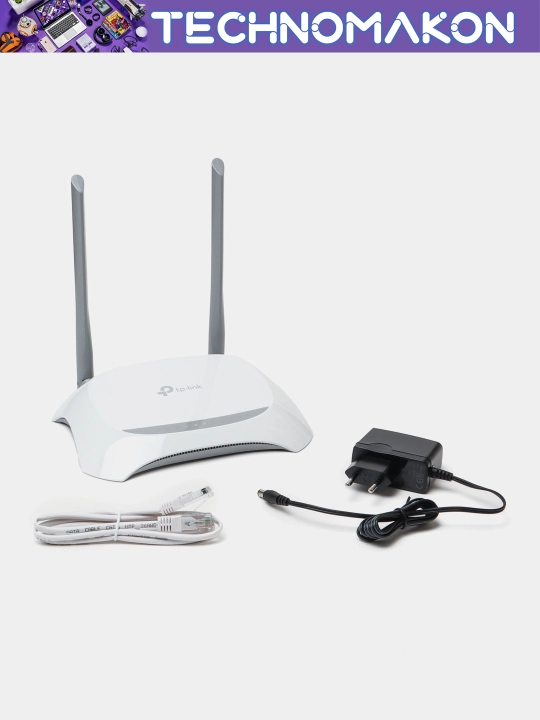 Wi-Fi Роутер TP-Link, TL-WR840N, оптика, 2 антенны