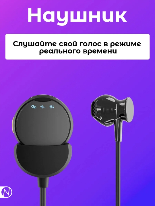 Simsiz petlichkali mikrofon Aura, 2 ulagich, iPhone va Android uchun, Type-C va Lightning