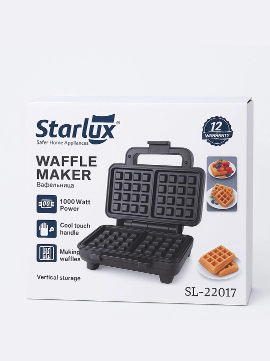 Starlux vafli va sendvich tayyorlovchi, yopishmaydigan qoplama bilan