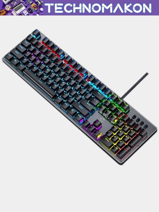O'yinlar uchun mexanik klaviatura HP GK100F