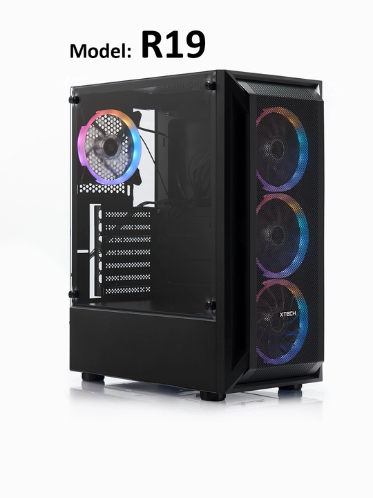 Kompyuter korpusi, o‘yin uchun, 3-4 ta ventilyator, RGB, ATX - 