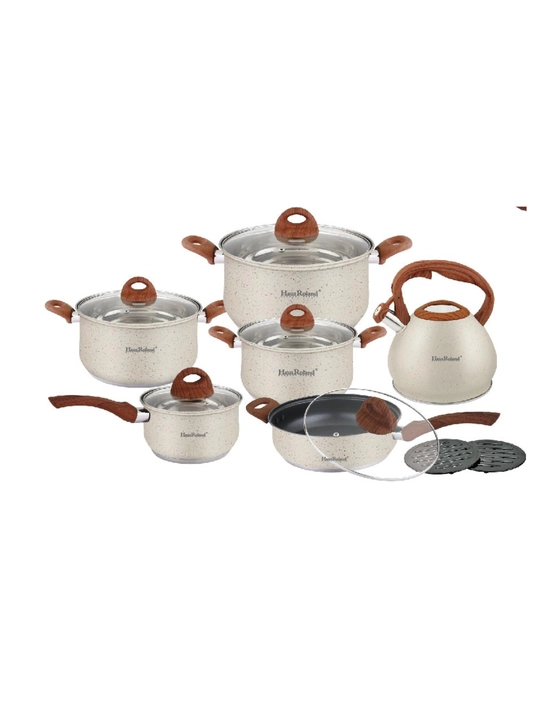 Набор кухонной посуды Haus Roland из нержавеющей стали, 8 предметов