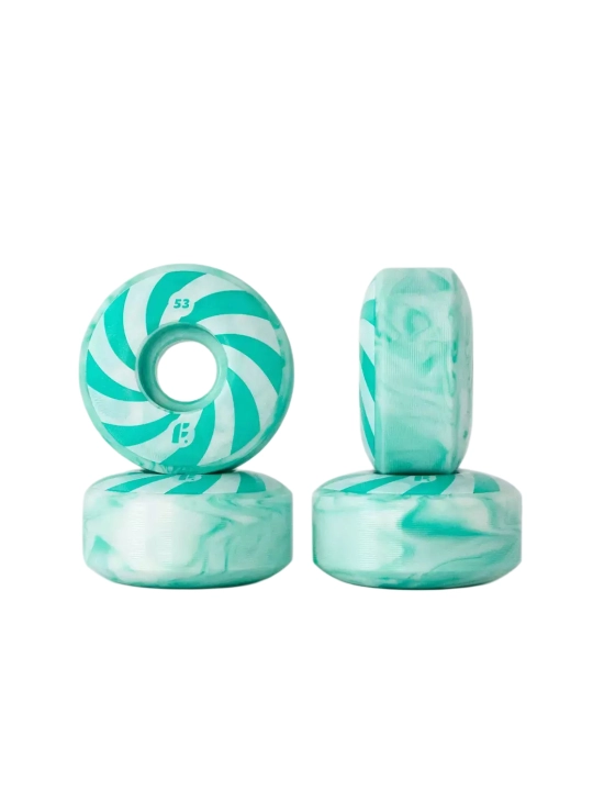 Futwork Swirl Mint 99A Classic Shape skeytbord g‘ildiraklar to‘plami (4 dona)