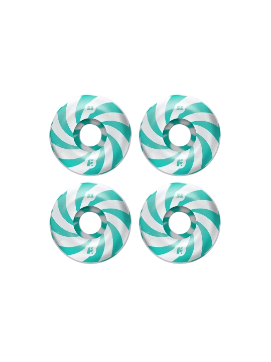 Futwork Swirl Mint 99A Classic Shape skeytbord g‘ildiraklar to‘plami (4 dona) - 