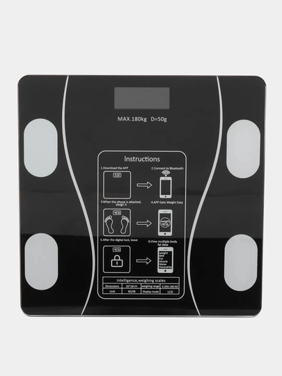Умные напольные весы Smart Scale, Bluetooth, до 180 кг — TCHSHP-SPO11