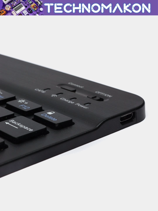 Ultra yupqa Bluetooth klaviatura, simsiz mini klaviatura, shovqinsiz, Bluetooth