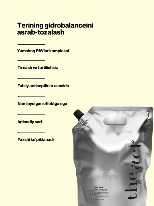 Dush uchun gel yog‘ The Act, namlovchi, skrabiruyushchi, erkaklar uchun, sovg'a to'plami