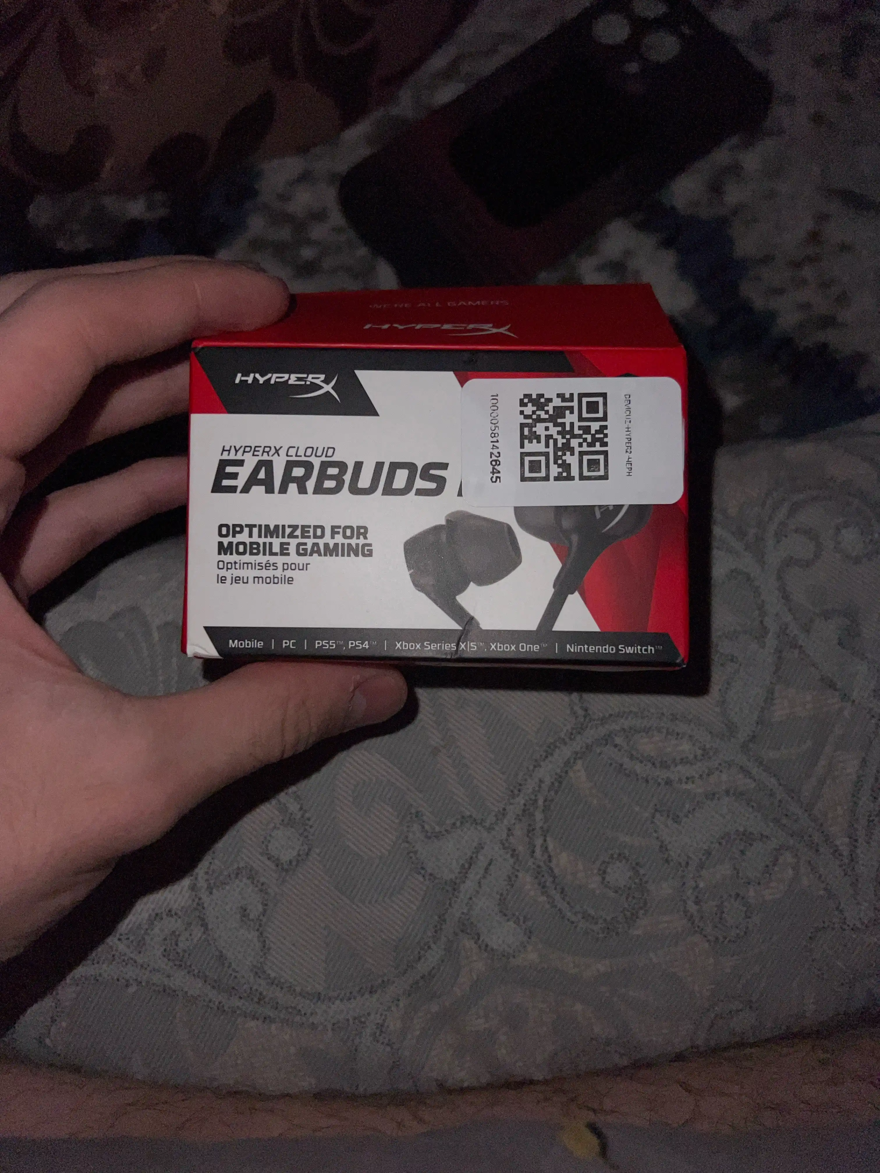 Hyperx Earbuds 2 simli o‘yin quloqchinlar, AUX 3.5 mm
