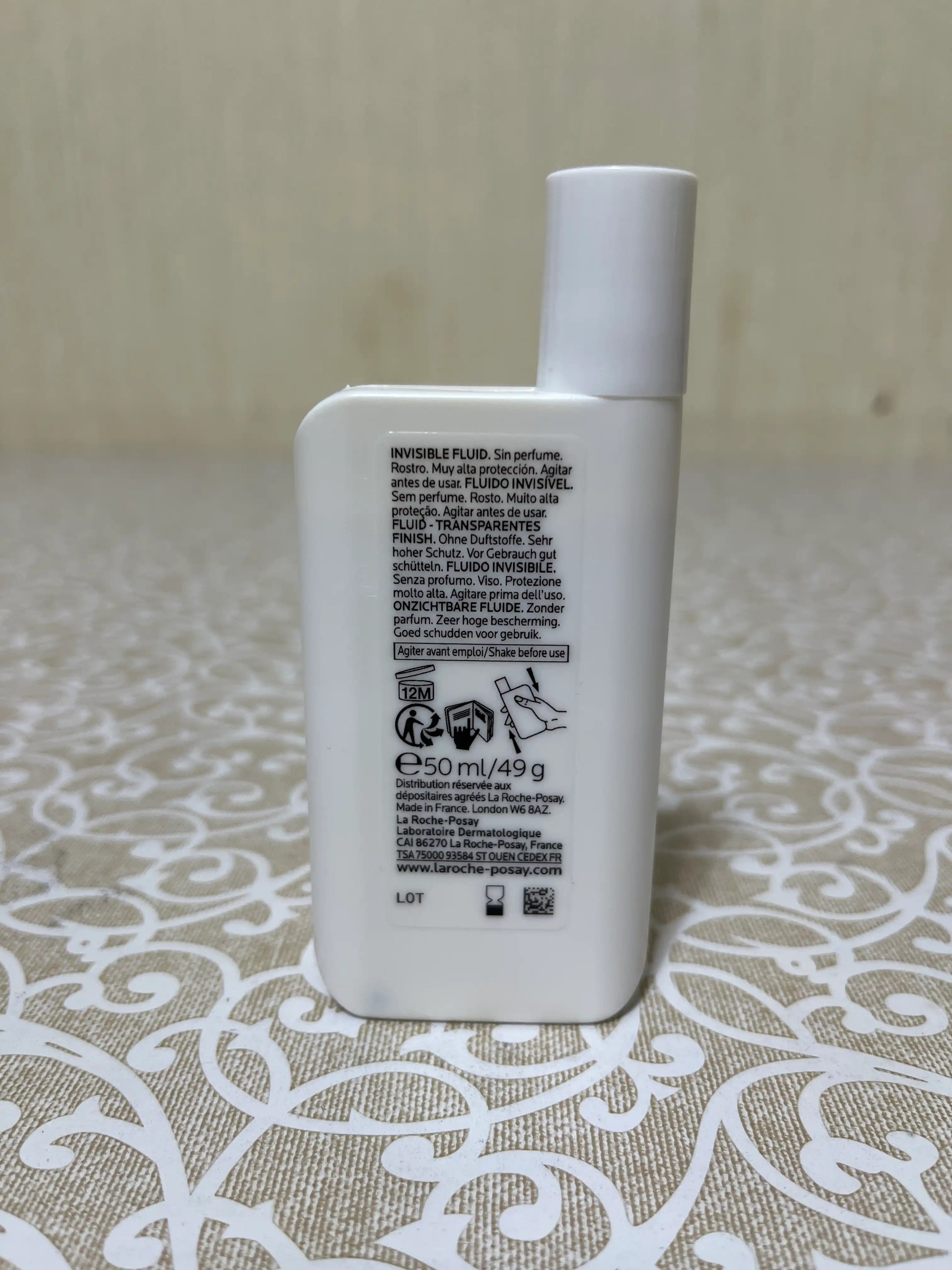 Невидимый флюид La Roche-Posay Anthelios, для лица и кожи вокруг глаз SPF 50+/PPD 46, 50 мл