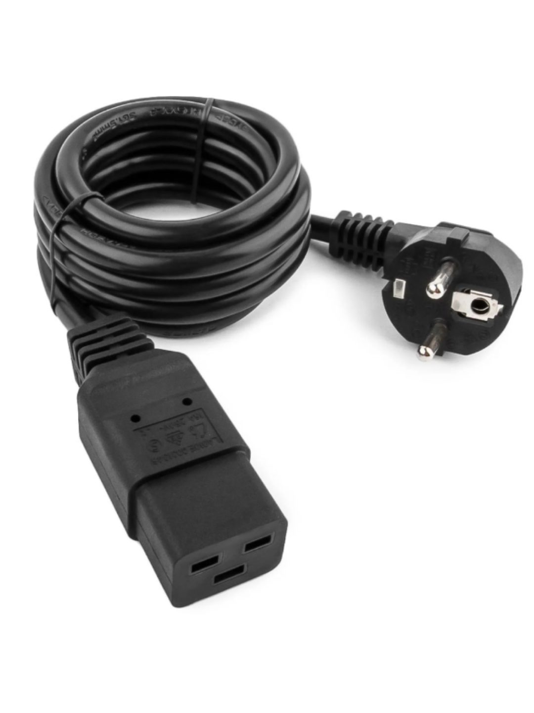 Кабель питания EU-Schuko/IEC320-C19, 220B, 16А, 1.2 ДЛЯ UPS