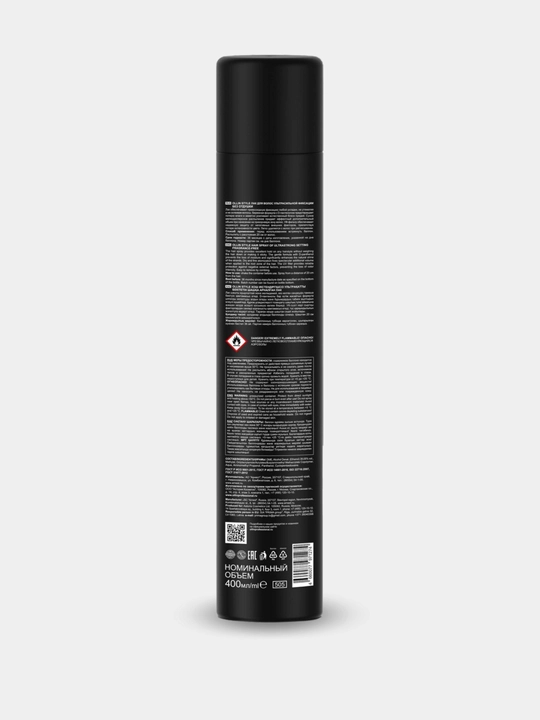 Soch uchun lak OLLIN ultra kuchli fiksatsiyali, hidsiz, sochlar uchun fiksator, 400 ml