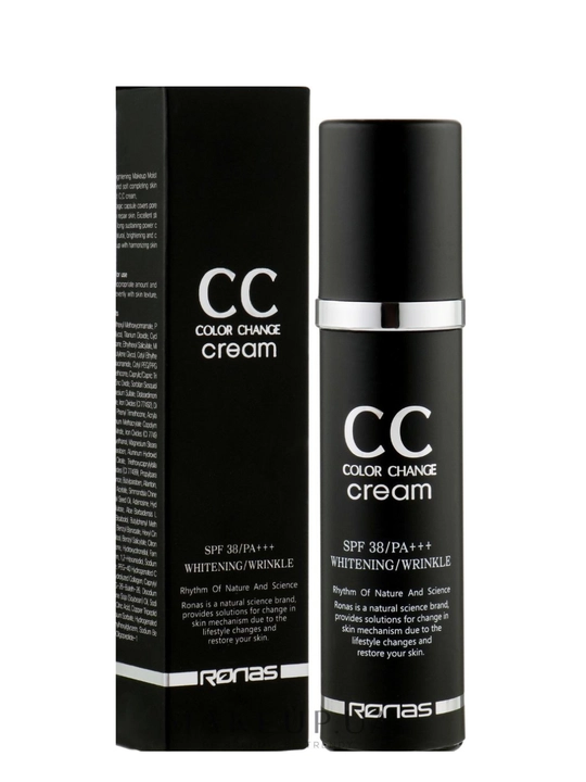 Крем CC для тона кожи Ronas CC Color Change Cream, SPF 38, PA+++, 50 мл  - 