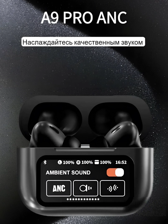 Sensorli displeyli TWS simsiz quloqchinlar (naushnik) Bluetooth 5.4iPhone va Android uchun