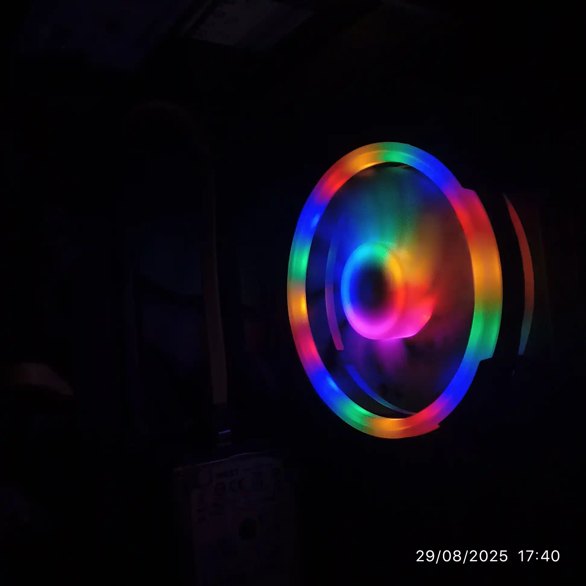 RGB-вентилятор для компьютера, 120 мм , радужный цвет, с высоким воздушным потоком