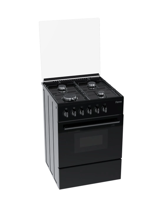 Gaz plita FERRE-LP 60G 40 DB-ECO va W-ECO, 57 litr, 4 gaz konfokalar